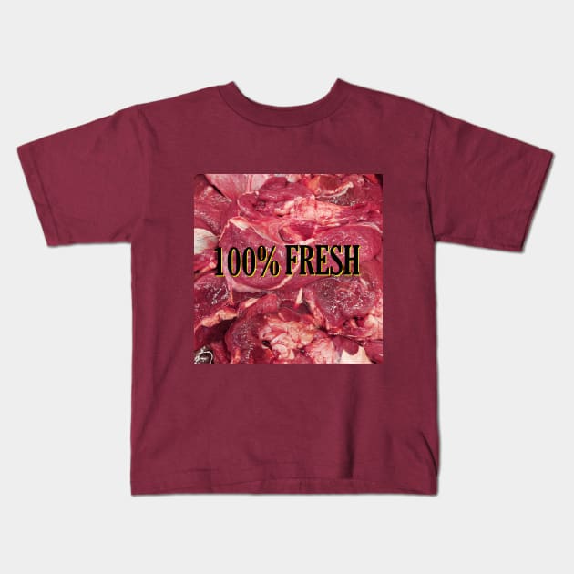 100%FRESH FROM MARKET Kids T-Shirt by ZOO OFFICIAL